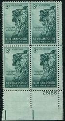 U.S. #1068 New Hampshire Sesquicentennial PNB of 4