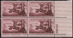 U.S. #1077 Wildlife Conservation - Turkey PNB of 4