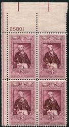 U.S. #1097 Lafayette Bicentenary PNB of 4