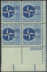 U.S. #1127 NATO PNB of 4
