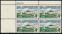 U.S. #1133 Soil Conservation PNB of 4