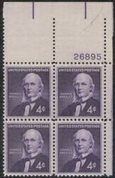 U.S. #1177 Horace Greeley PNB of 4