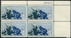 U.S. #1180 Civil War Centennial - Gettysburg PNB of 4