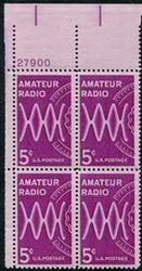 U.S. #1260 Amateur Radio PNB of 4