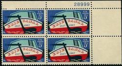 U.S. #1325 Erie Canal PNB of 4