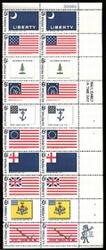 U.S. #1354a 1968 Historic Flag Series - Vertical PNB  of 20