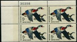 U.S. #1362 Waterfowl Conservation PNB of 4