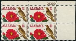 U.S. #1375 Alabama Statehood PNB of 4