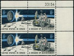 U.S. #1435b Space Achievement PNB of 4