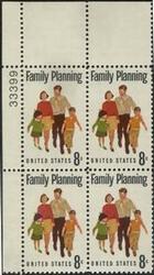 U.S. #1455 Family Planning PNB of 4