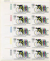 U.S. #1460 Olympic Games - Cycling PNB of 10