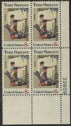 U.S. #1470 Tom Sawyer PNB of 4