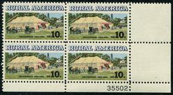 U.S. #1505 Rural America - Chautauqua Tent -1974 PNB of 4