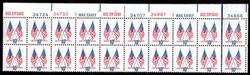 U.S. #1509 10c 50-star & 13-star Flags PNB of 20