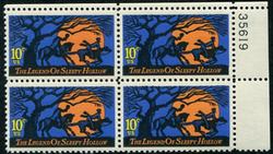 U.S. #1548 The Legend of Sleepy Hollow PNB of 4