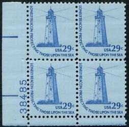 U.S. #1605 29c Sandy Hook Lighthouse PNB of 4