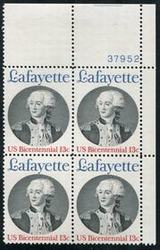 U.S. #1716 Lafayette PNB of 4