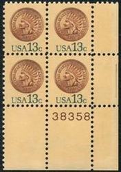 U.S. #1734 Indian Head Penny PNB of 4