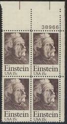 U.S. #1774 Albert Einstein PNB of 4