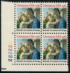 U.S. #1939 Christmas Nativity PNB of 4