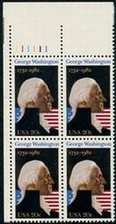 U.S. #1952 George Washington PNB of 4