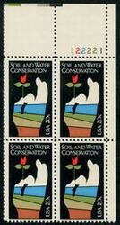 U.S. #2074 Soil & Water Conservation PNB of 4