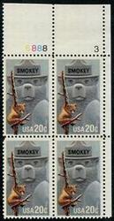 U.S. #2096 Smokey the Bear PNB of 4