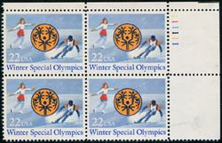 U.S. #2142 Winter Special Olympics PNB of 4