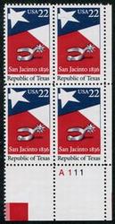 U.S. #2204 Republic of Texas PNB of 4