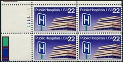 U.S. #2210 Public Hospitals PNB of 4