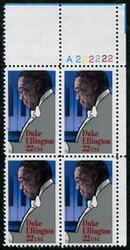 U.S. #2211 Duke Ellington PNB of 4