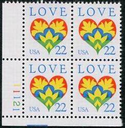 U.S. #2248 Love Issue PNB of 4