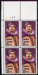U.S. #2250 Enrico Caruso PNB of 4