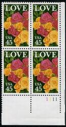 U.S. #2379 Love Issue 45c PNB of 4