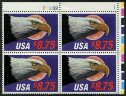 U.S. #2394 $8.75 Eagle and Moon PNB of 4