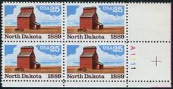 U.S. #2403 North Dakota Statehood PNB of 4
