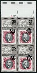U.S. #2410 World Stamp Expo '89 PNB of 4