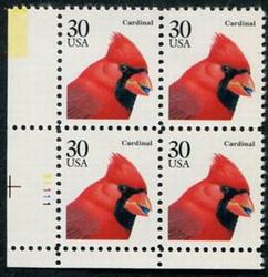U.S. #2480 30c Cardinal PNB of 4