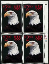 U.S. #2540 $2.90 Eagle PNB of 4