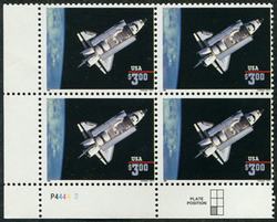 U.S. #2544b Space Shuttle PNB of 4