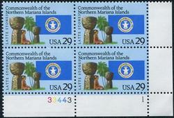 U.S. #2804 Mariana Islands PNB of 4