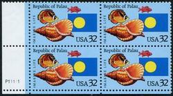U.S. #2999 Republic of Palau PNB of 4