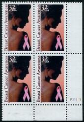 U.S. #3081 Breast Cancel Awareness PNB 4