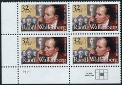 U.S. #3135 Raoul Wallenberg PNB of 4
