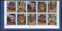 U.S. #3172a Movie Monsters PNB of 10