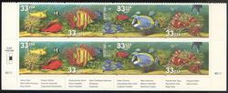 U.S. #3320b Aquarium Fish PNB of 8