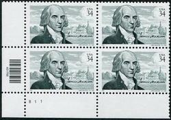 U.S. #3545 James Madison PNB of 4