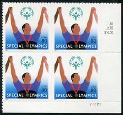 U.S. #3771 80c Special Olympics PNB of 4