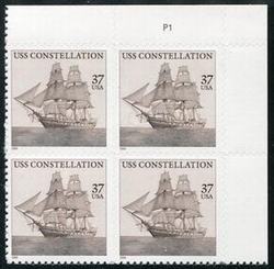 U.S. #3869 U.S.S. Constellation PNB of 4