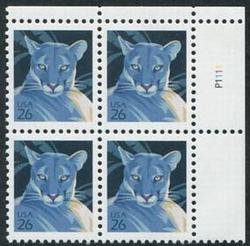 U.S. #4137 Florida Panther PNB of 4
